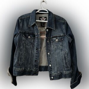 Harley-Davidson Women's Dark Blue Jean Jacket